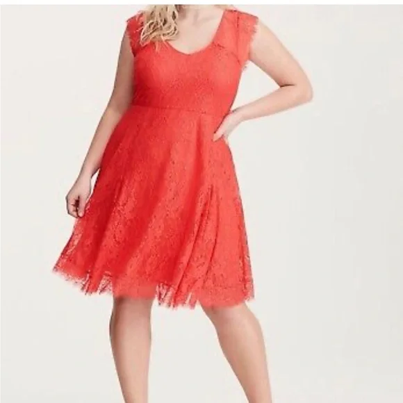 torrid | Dresses | Torrid Deep Sea Coral Lace Skater Dress Plus Size 3 | Poshmark torrid | Dresses | Torrid Deep Sea Coral Lace Skater Dress Plus Size 3 | Poshmark